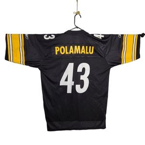 Reebok Men's Black and Gold Jersey